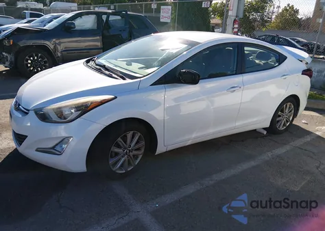 2016 Hyundai Elantra Se from USA, damaged, VIN 5NPDH4AE3GH658064